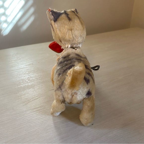 Vintage 1960s Japan Alps Windup Walking Cat Kitten Animal 5" Tall Acceptable - Picture 6 of 12